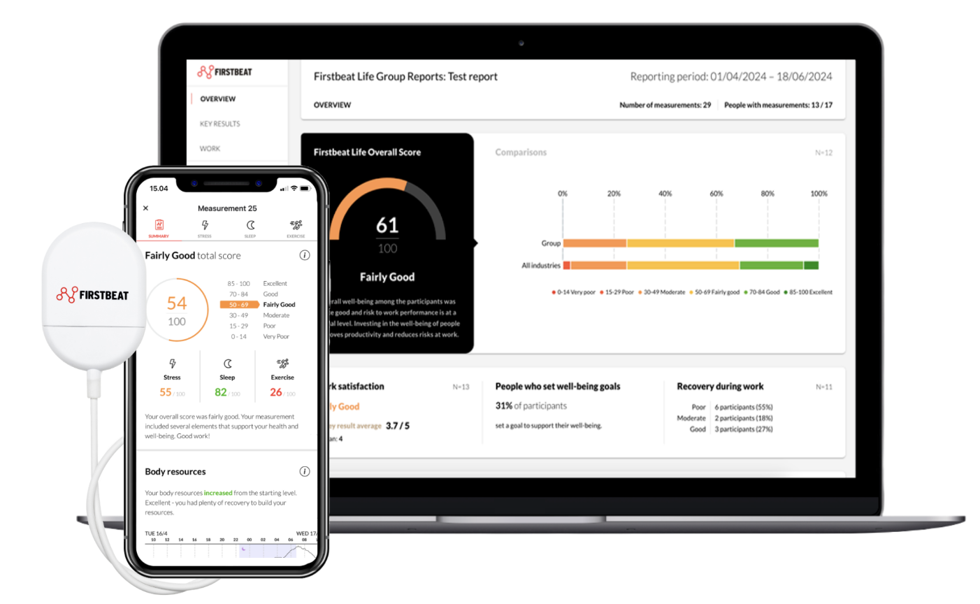 Firstbeat Life - HRV mätning för stress och återhämtning