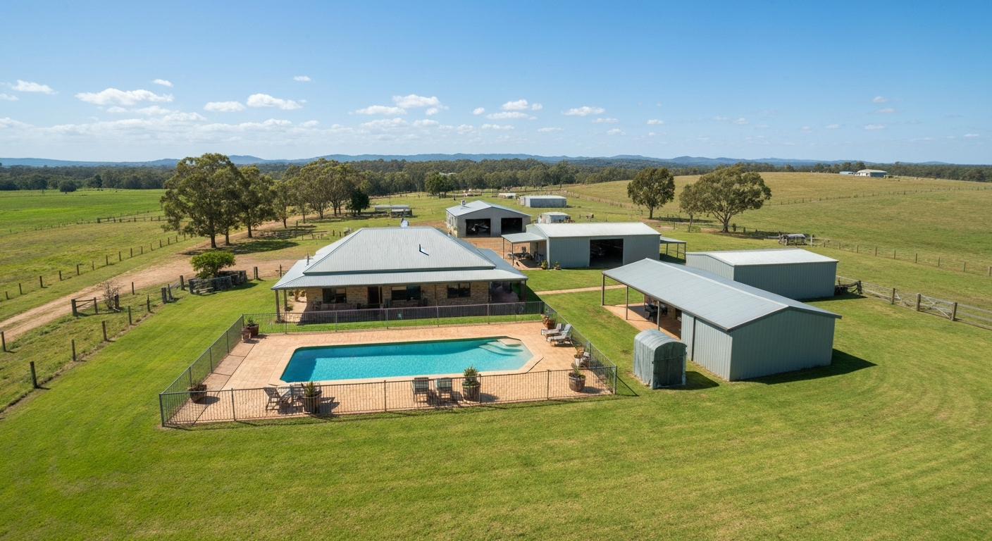 Acreage property pool in the Lockyer Valley
