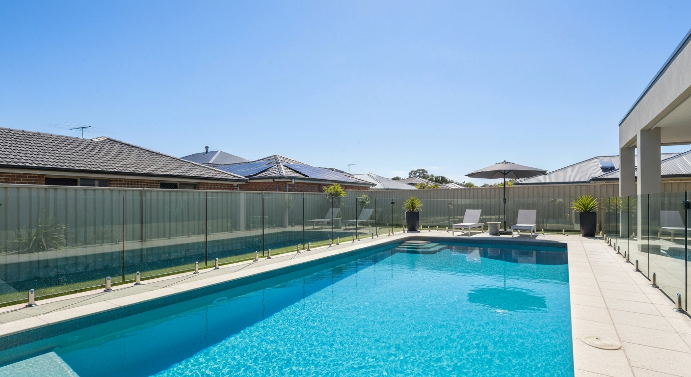 Residential pool in Ipswich