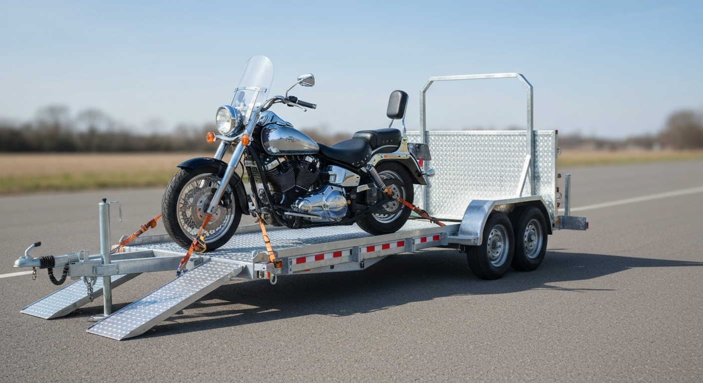 Motorcycle Towing truck for vehicle transport near Littleton CO