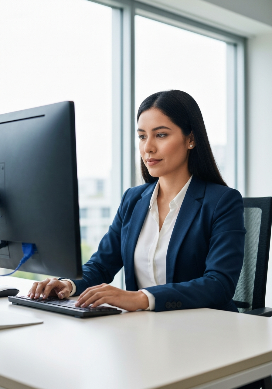 Coordinadora de Recursos Humanos mexicana usando EMA System