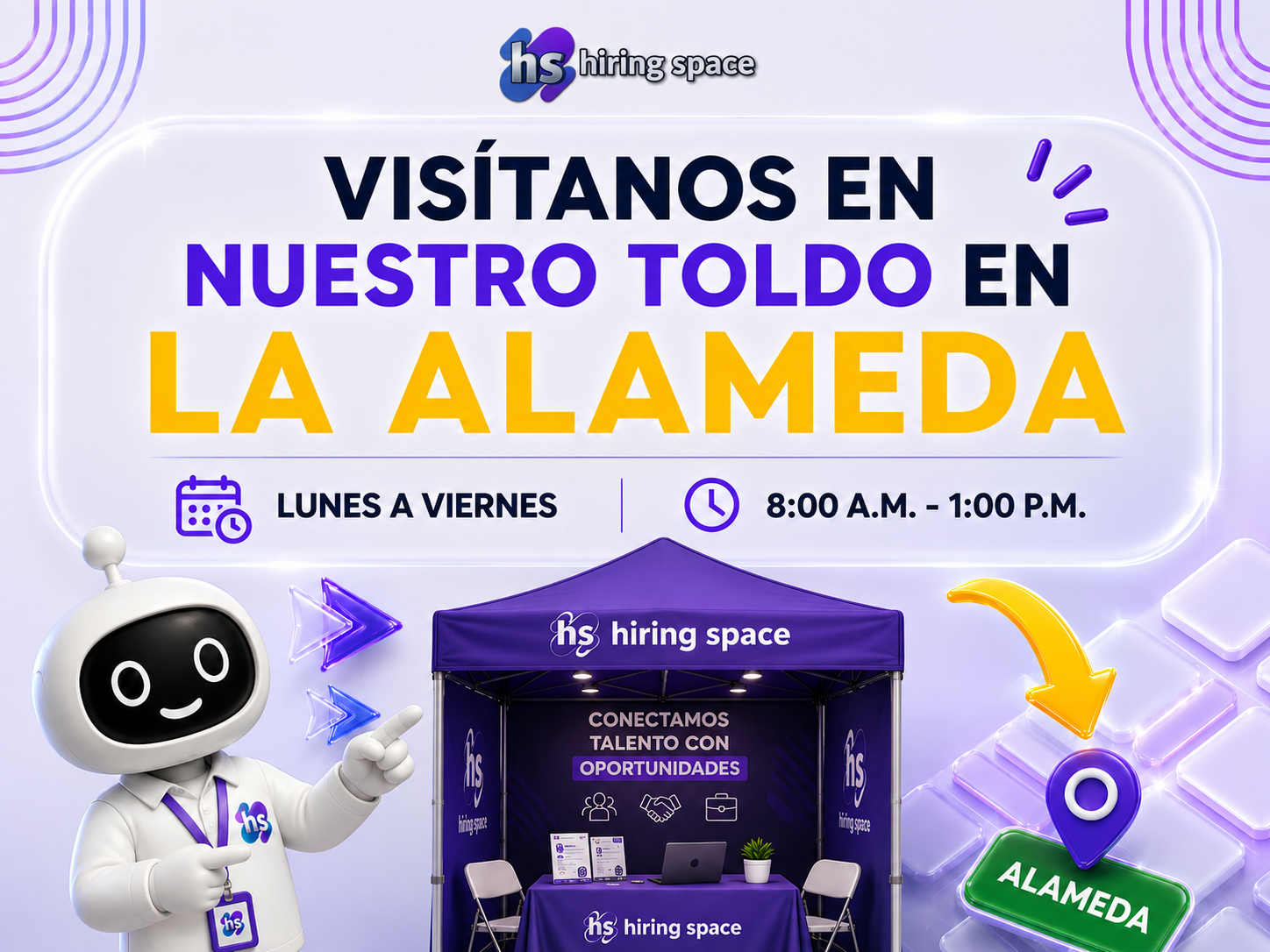 Visítanos en nuestro toldo en la Alameda
