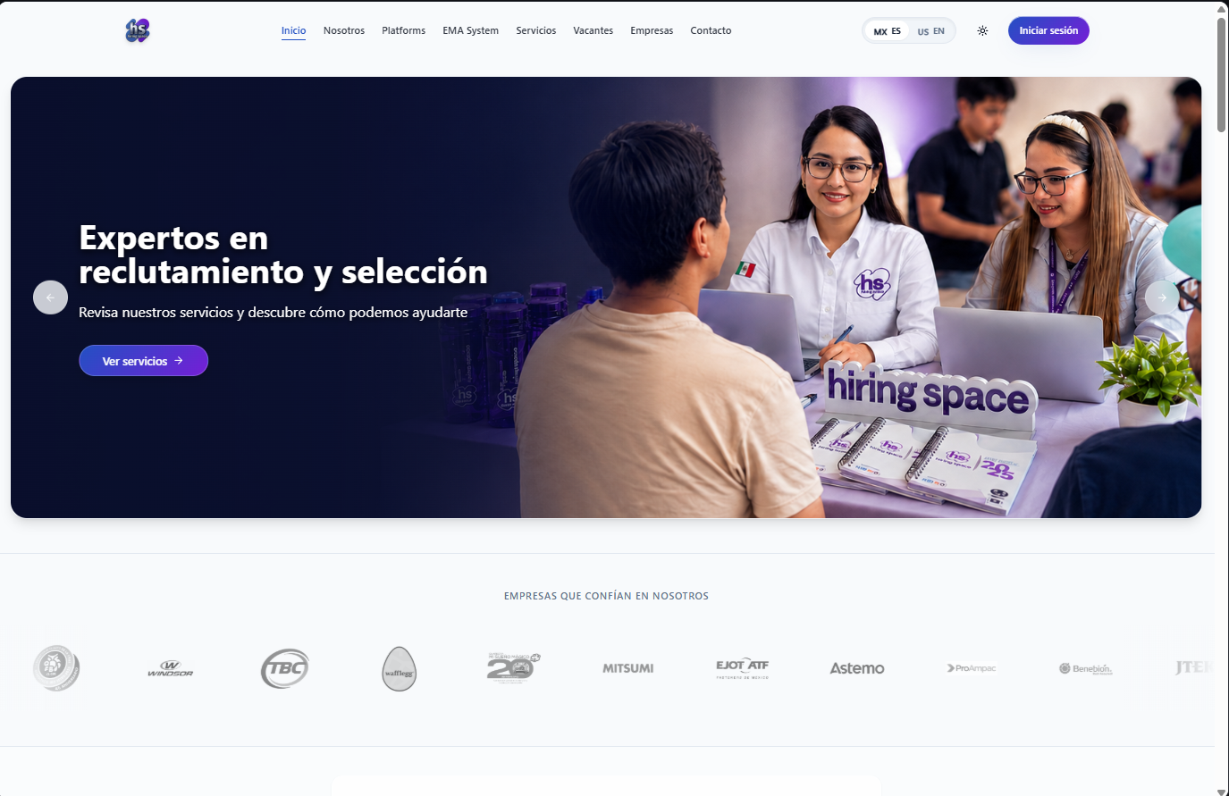 Bolsa de Trabajo en escritorio