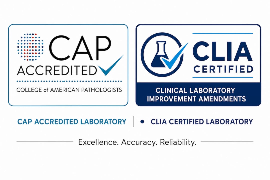 CAP and CLIA Accredited