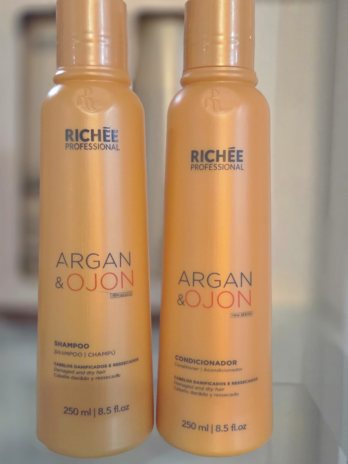 Richée Argan & Ojon — Dúo Shampoo & Acondicionador (250ml c/u)