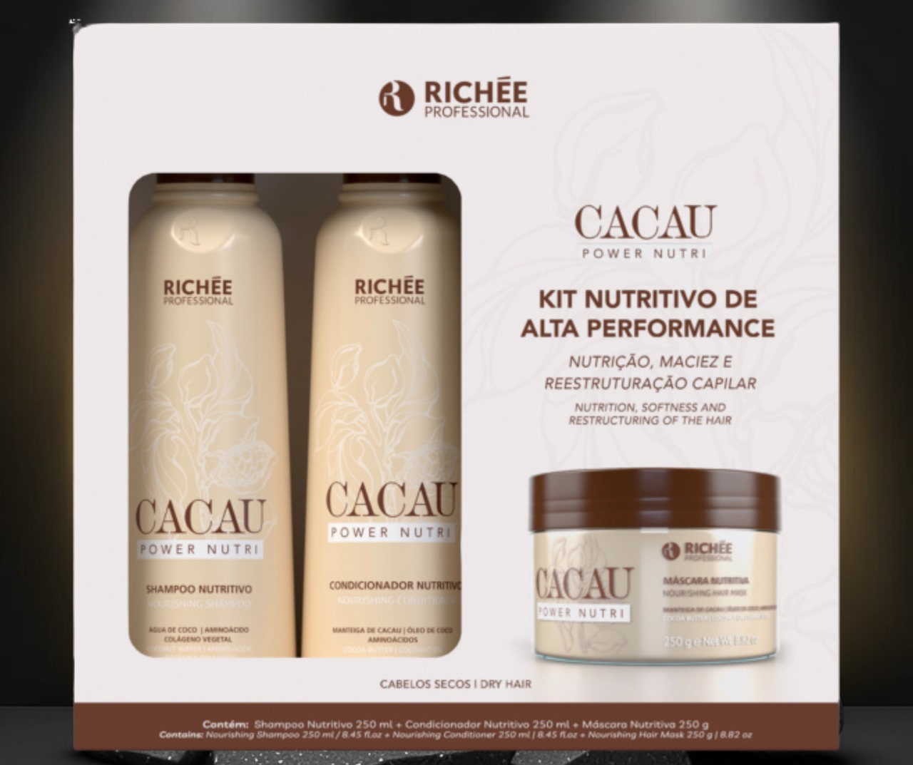 Richée Cacau Power Nutri — Kit Nutritivo Alta Performance