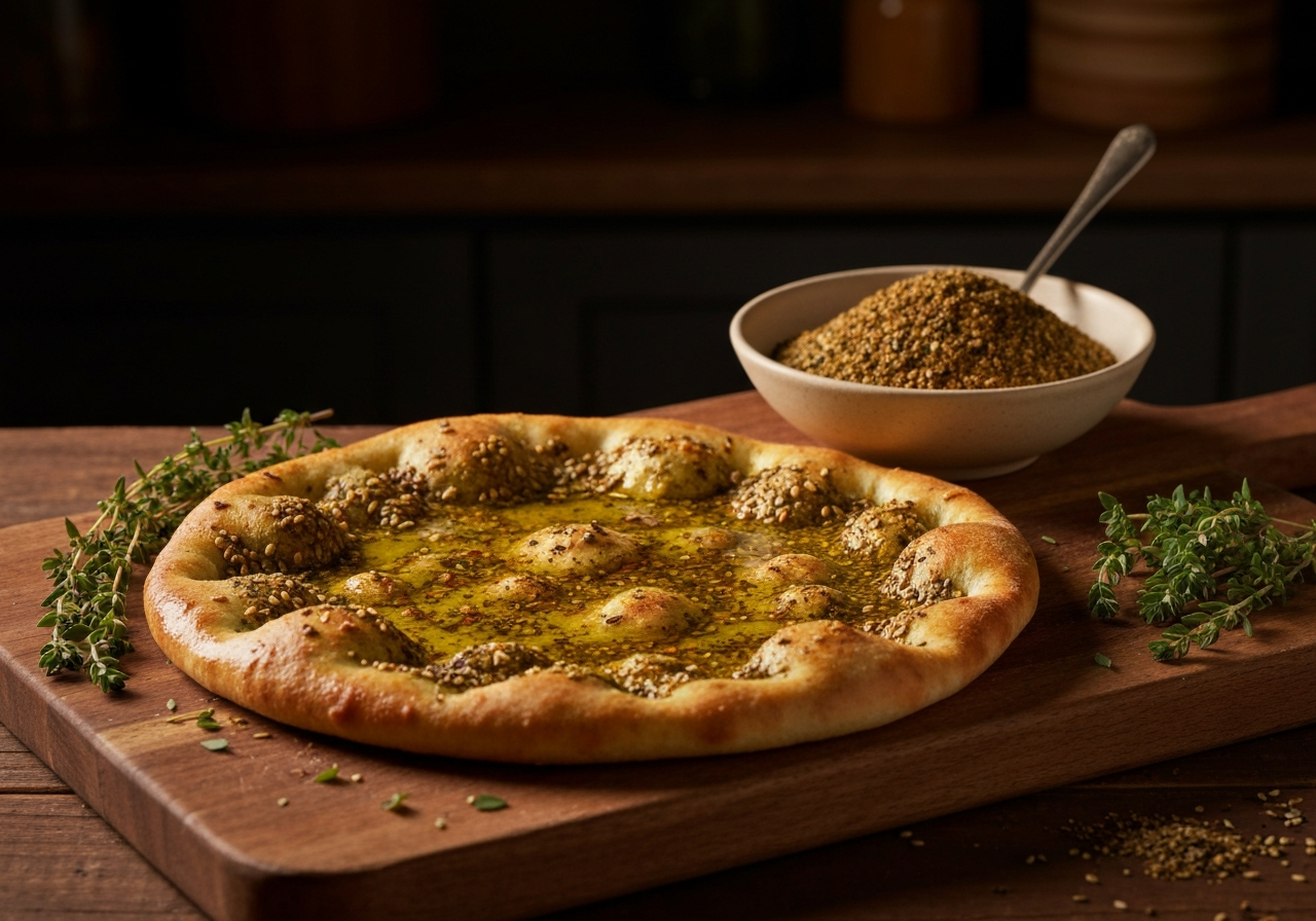 Traditional Za'atar Manakish Recipe