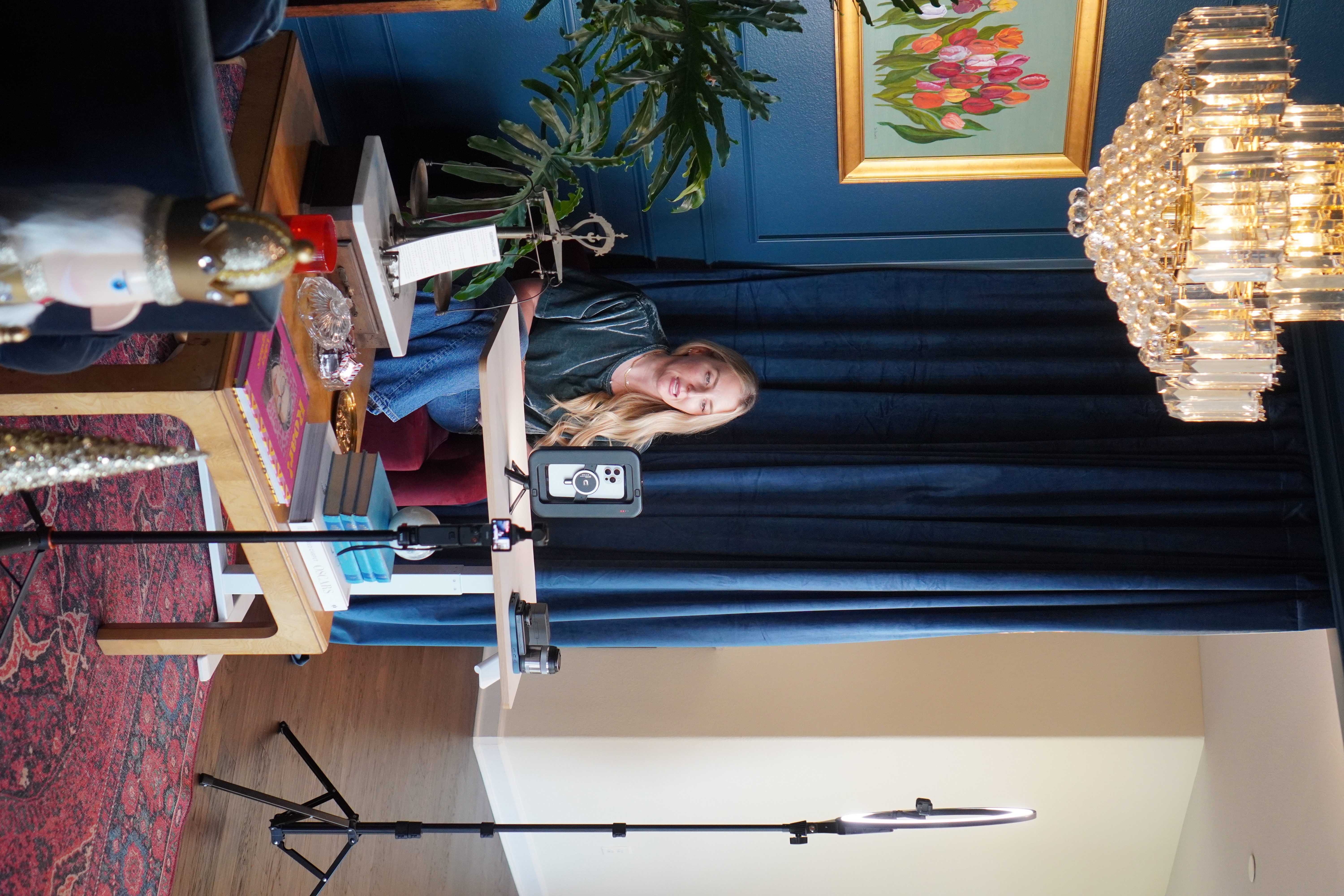 Busy Mom Socials filming a client during a content shoot