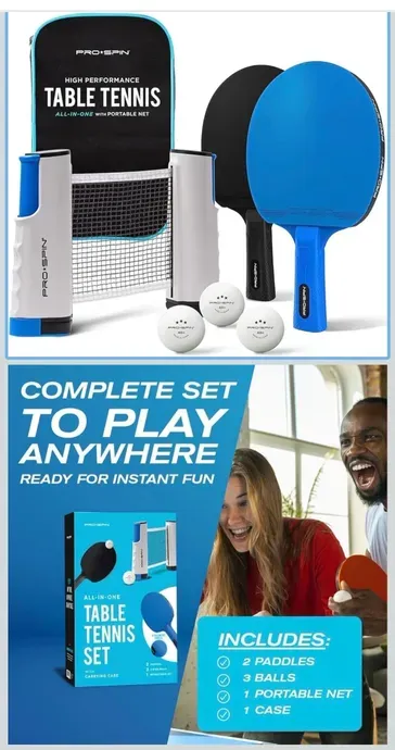 Elevated Backyard Party Rentals - Table Tennis Set