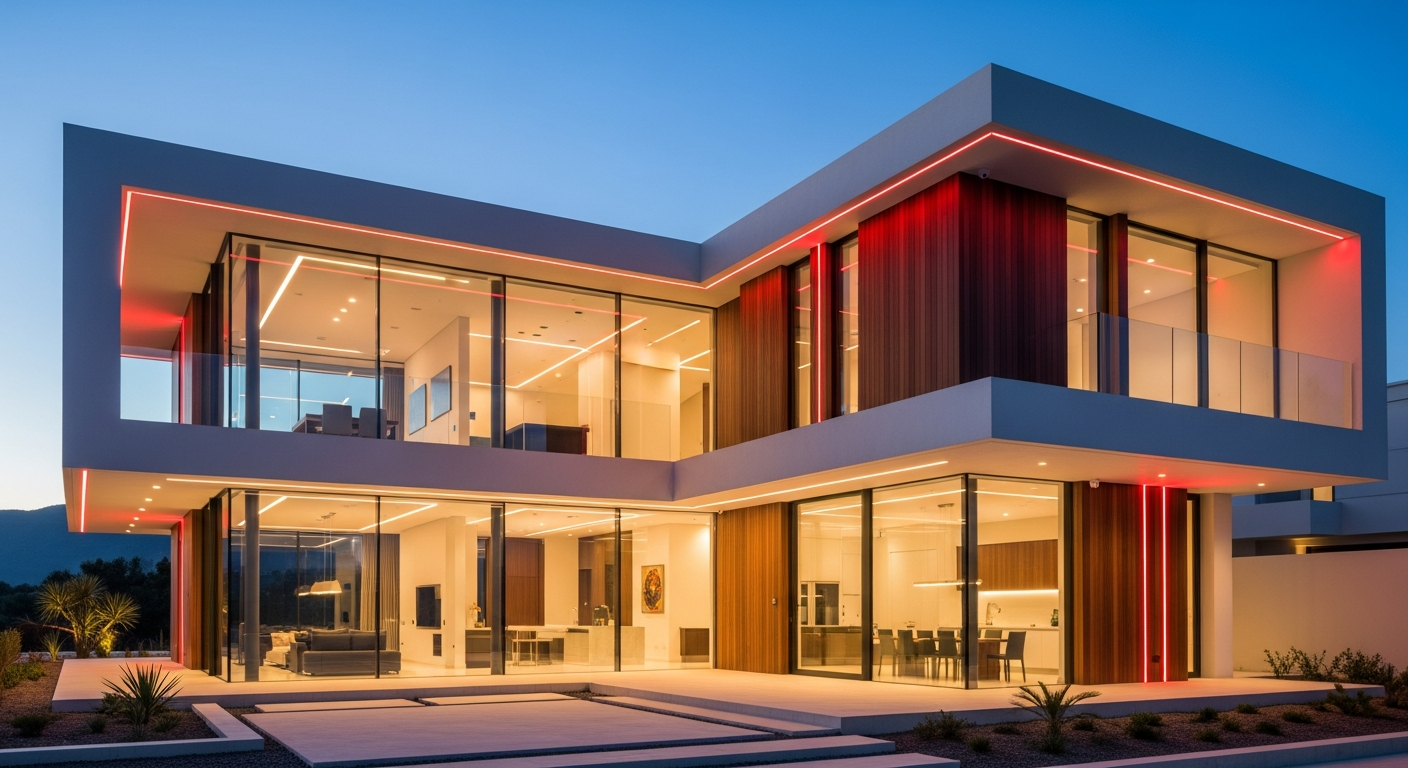 Modern house with premium windows