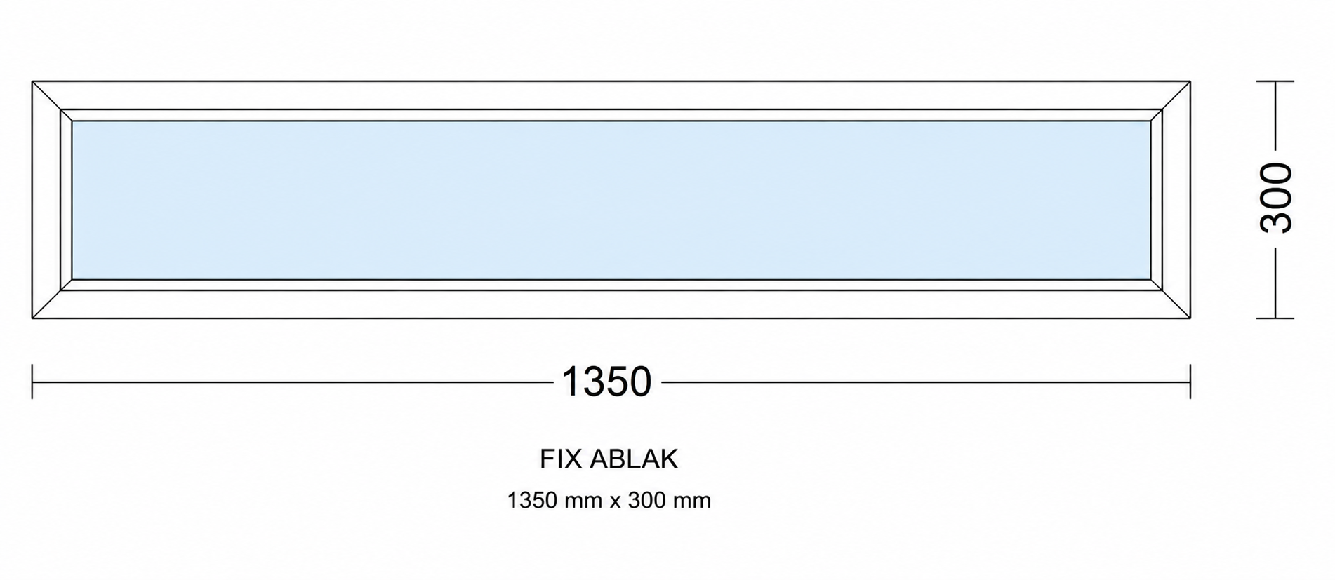 Fix 1350mm × 300mm