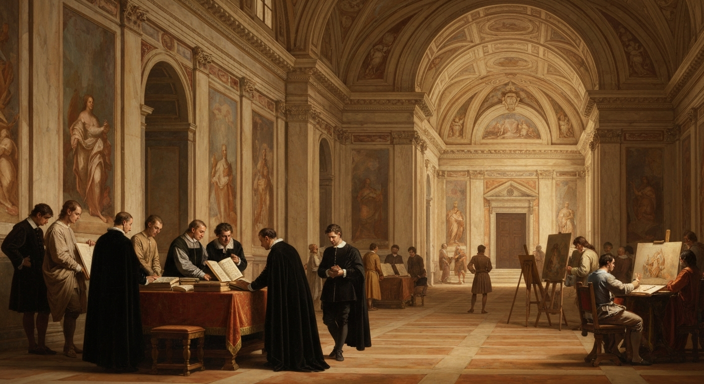 Representación artística del Renacimiento italiano