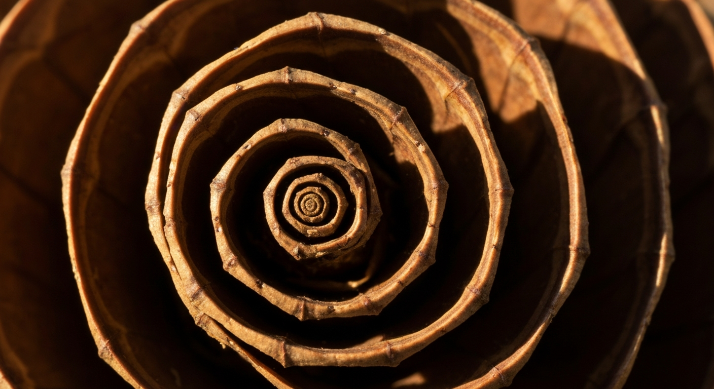Espiral de Fibonacci presente en elementos de la naturaleza
