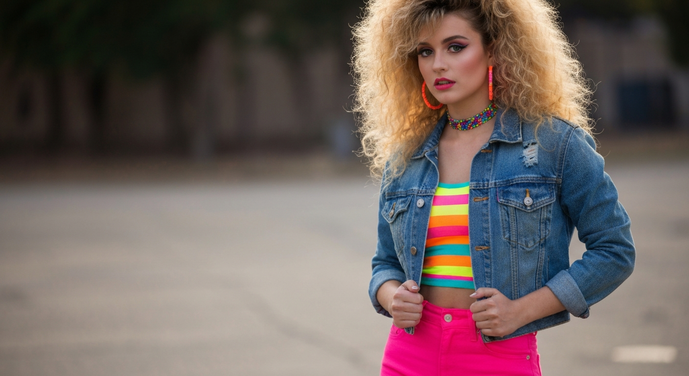 Moda característica de la década de los 80