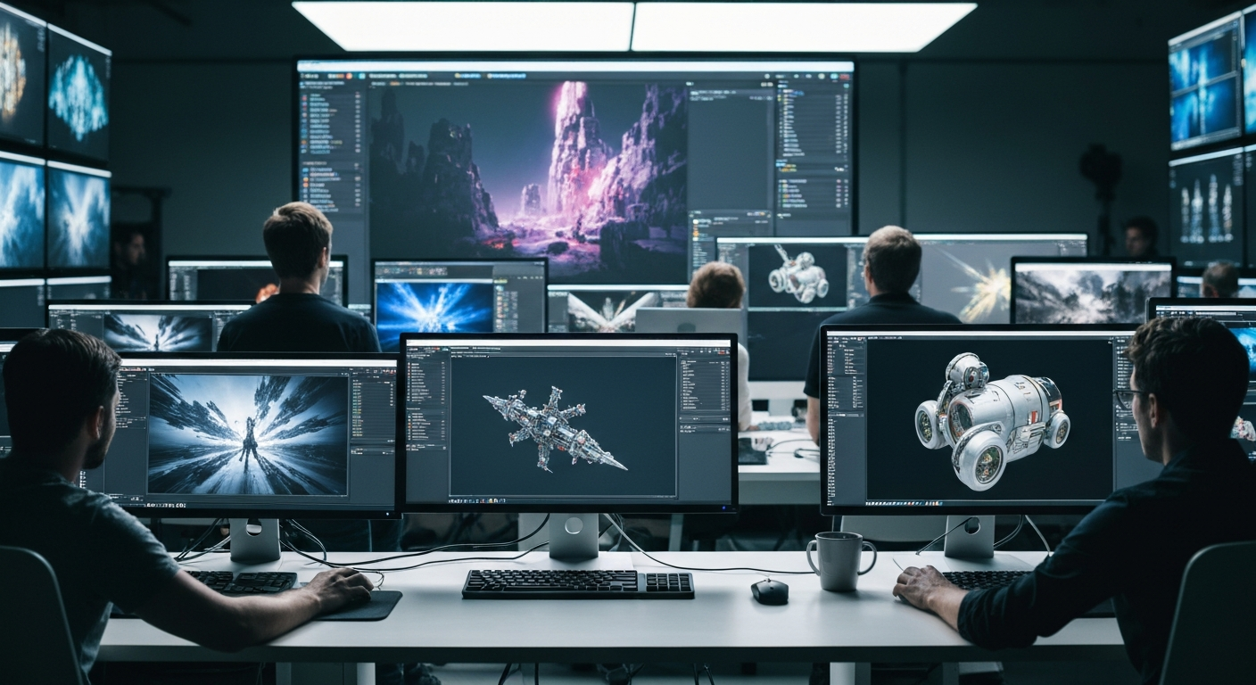 Creación de efectos visuales digitales en el cine moderno