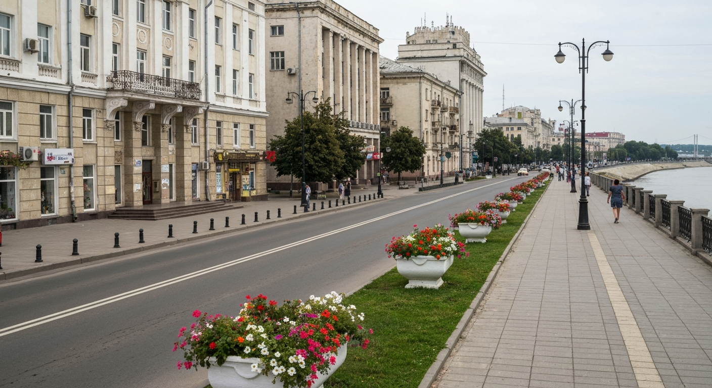 Centro de Tiráspol, capital de Transnistria