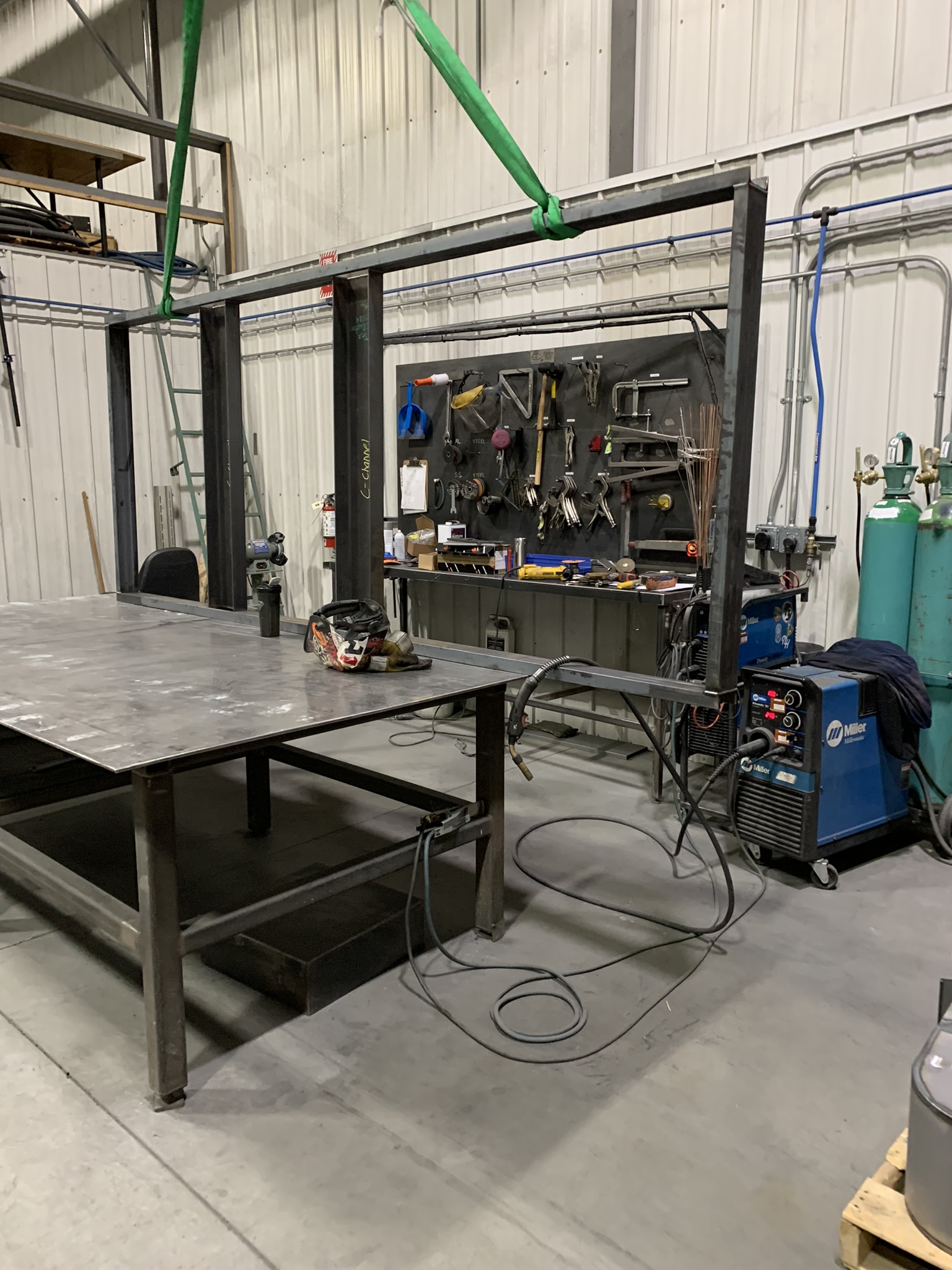 Welding Shop Background
