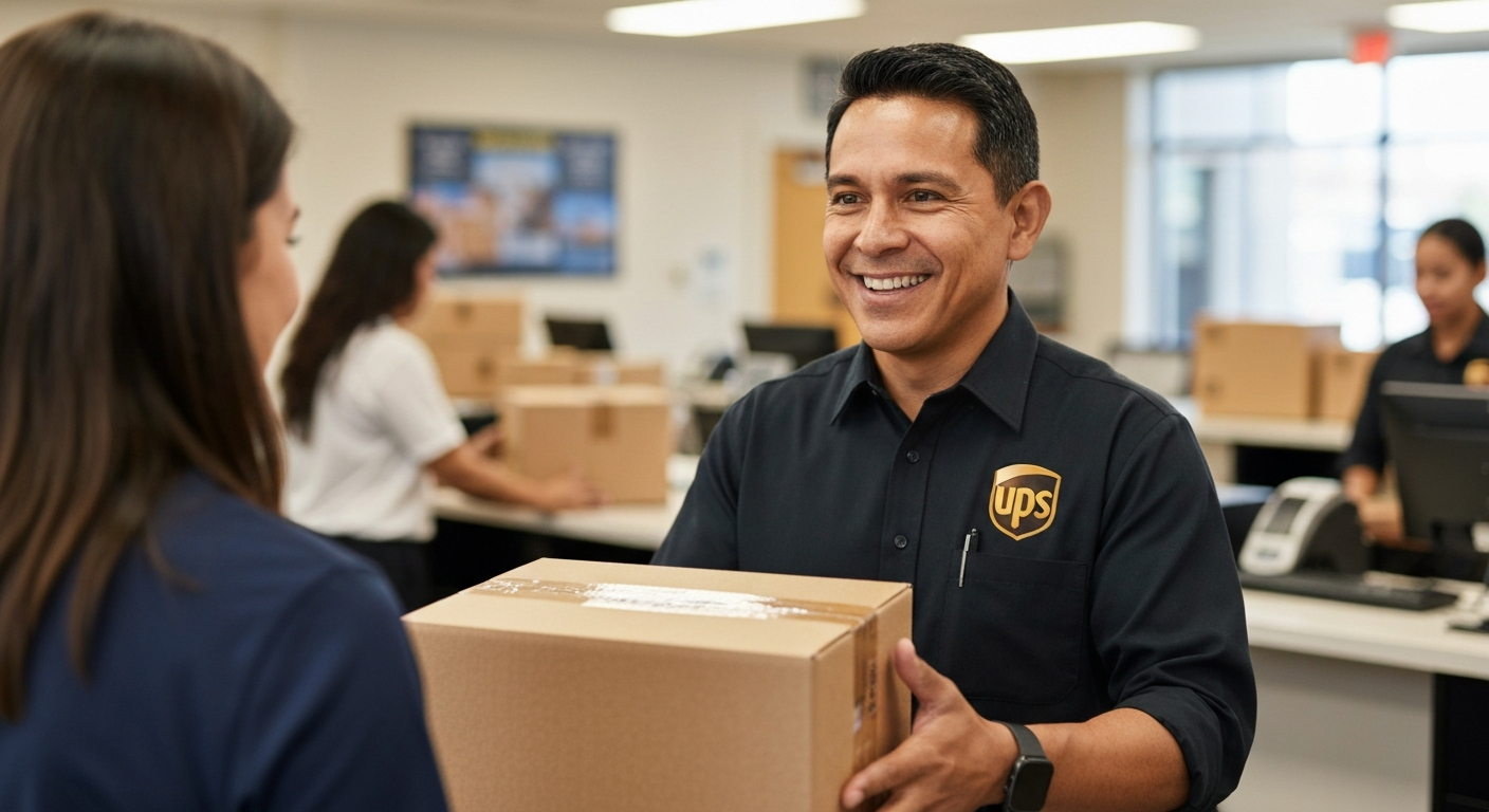 UPS Drop-off and Shipping
