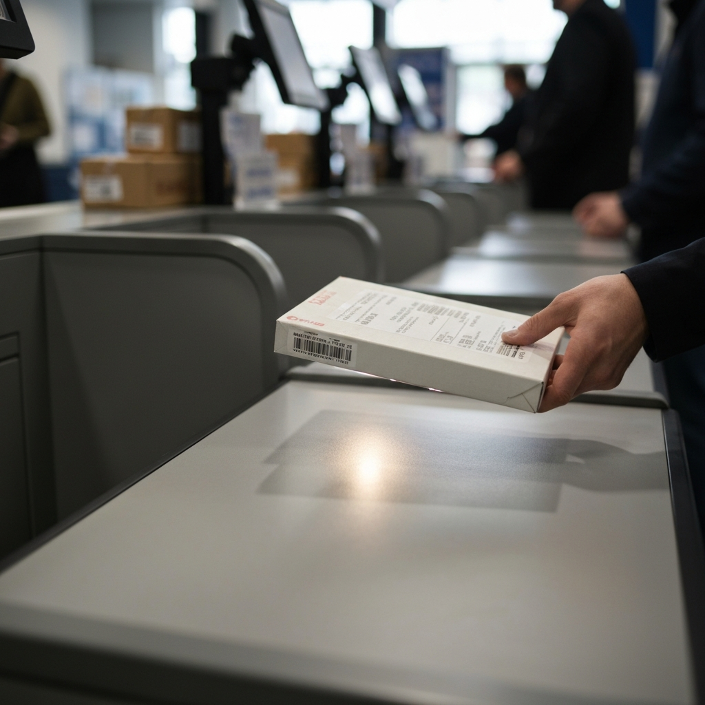 Pre-labeled Package Drop-Off