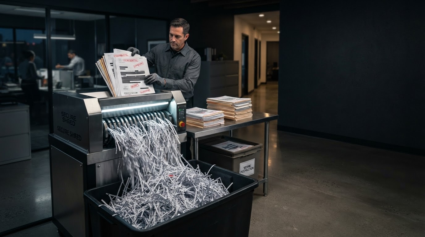 Secure document shredding