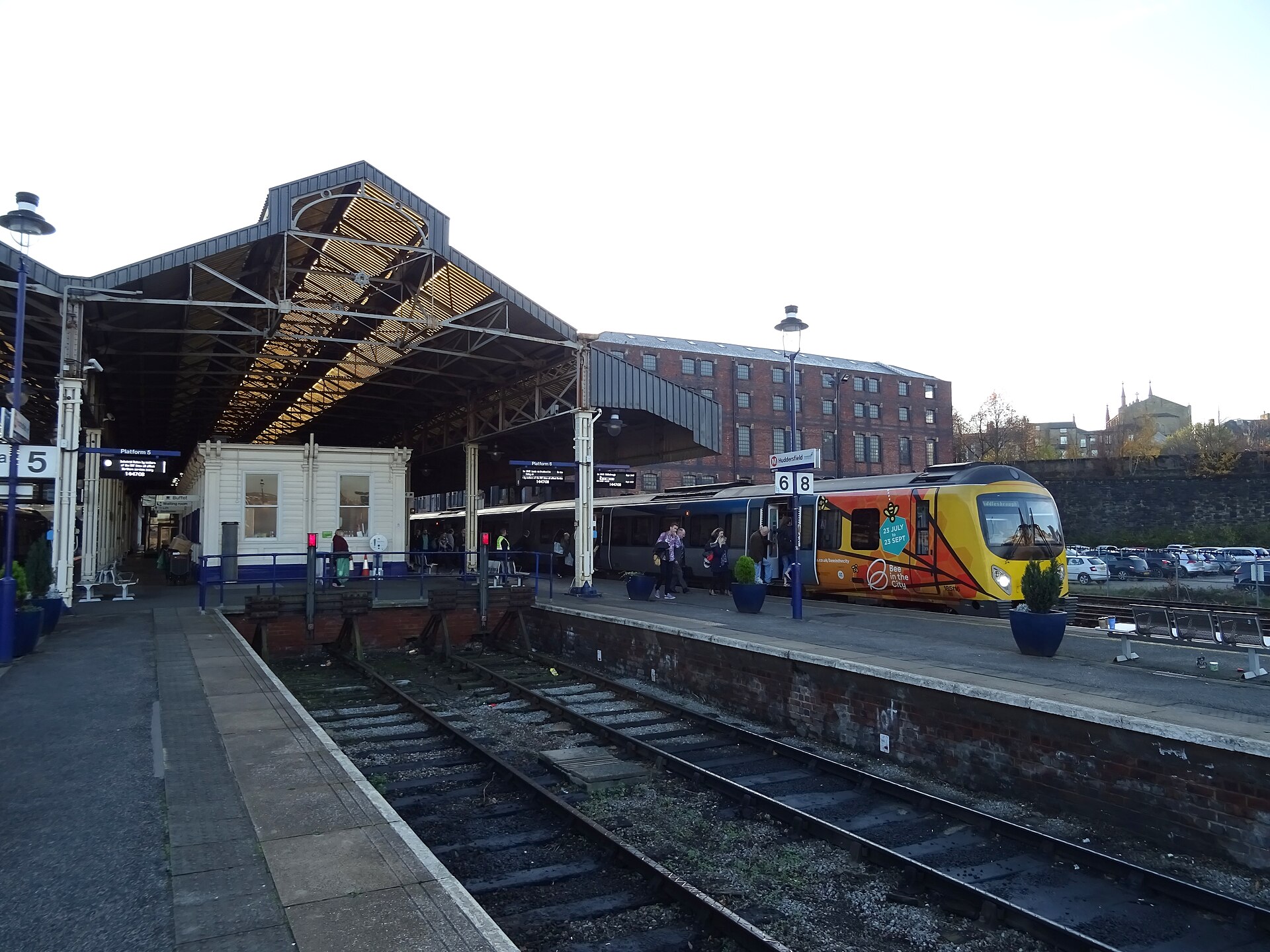 Huddersfield railway station and St George's Square