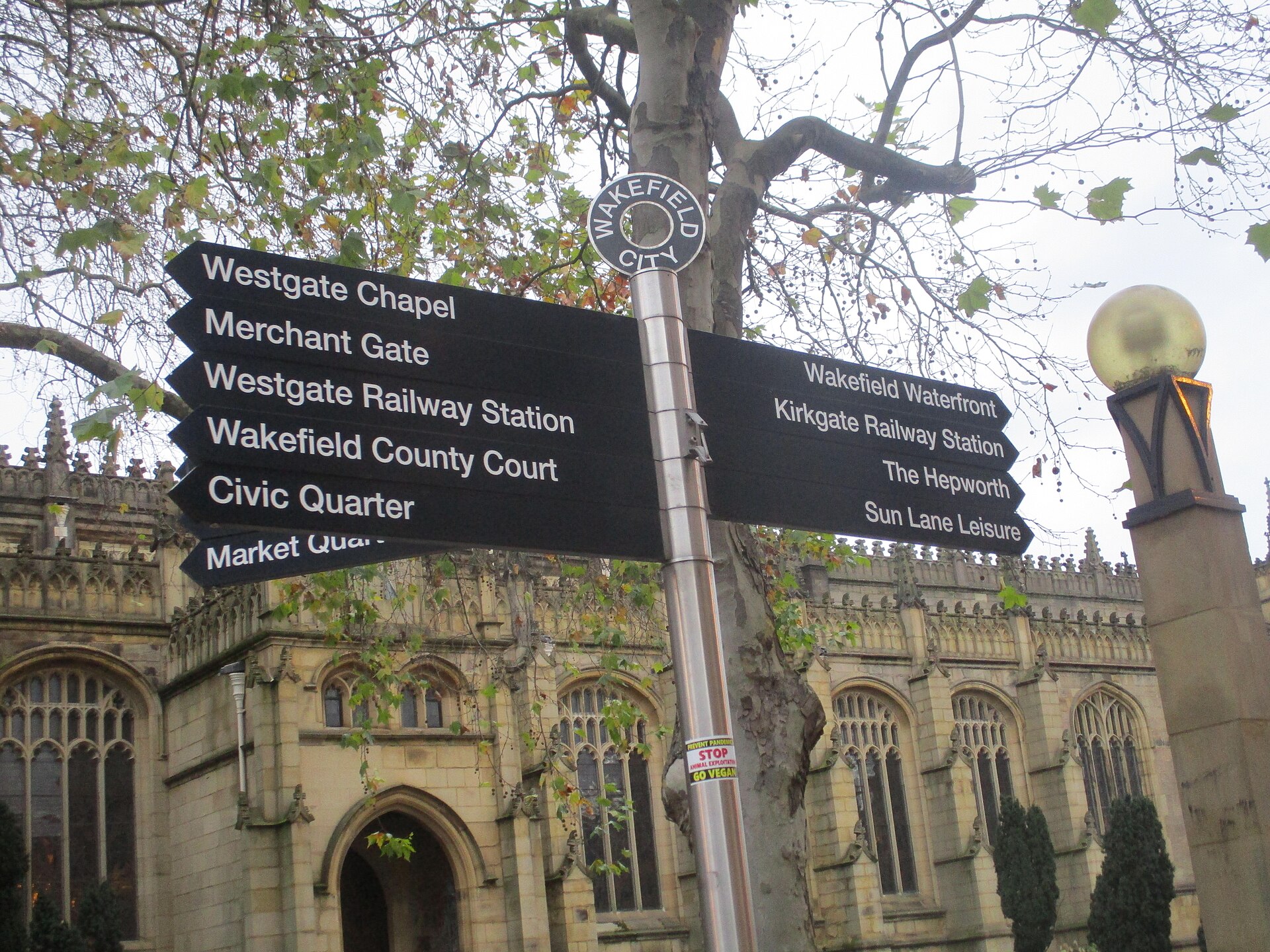 Wakefield Cathedral in Wakefield city centre