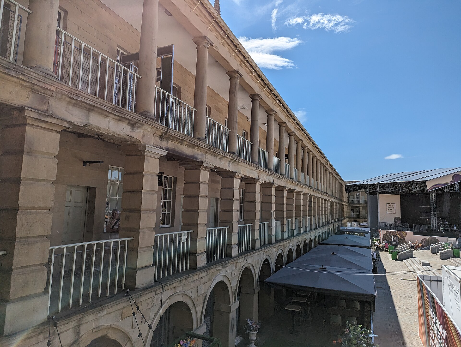 The Piece Hall courtyard in Halifax