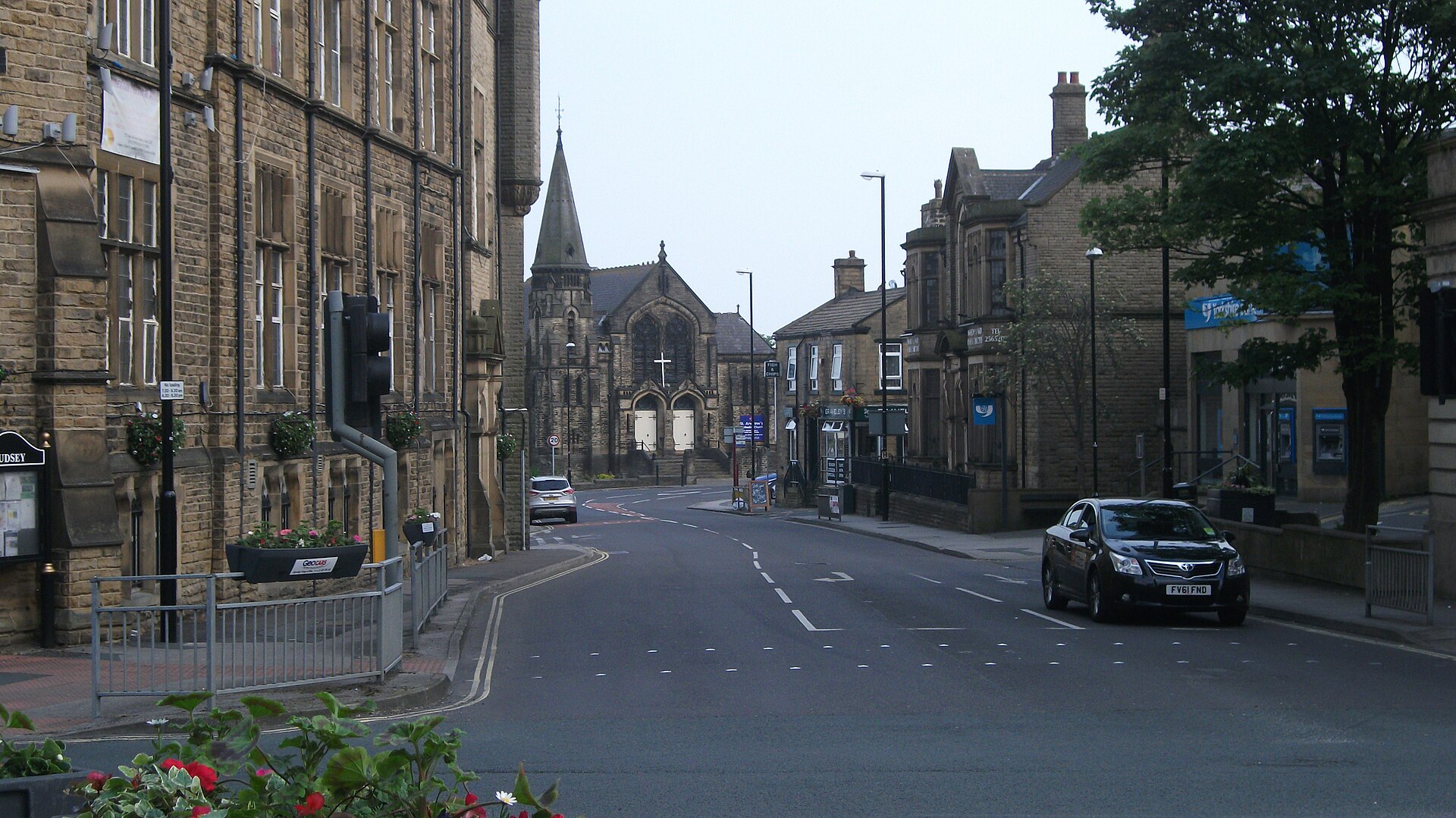 Pudsey town centre in West Yorkshire