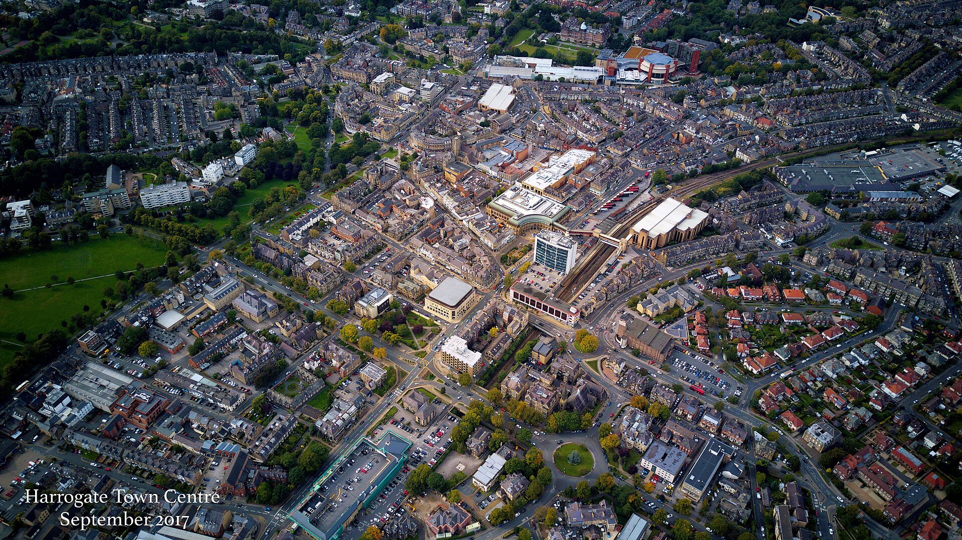 Harrogate town centre and surrounding area
