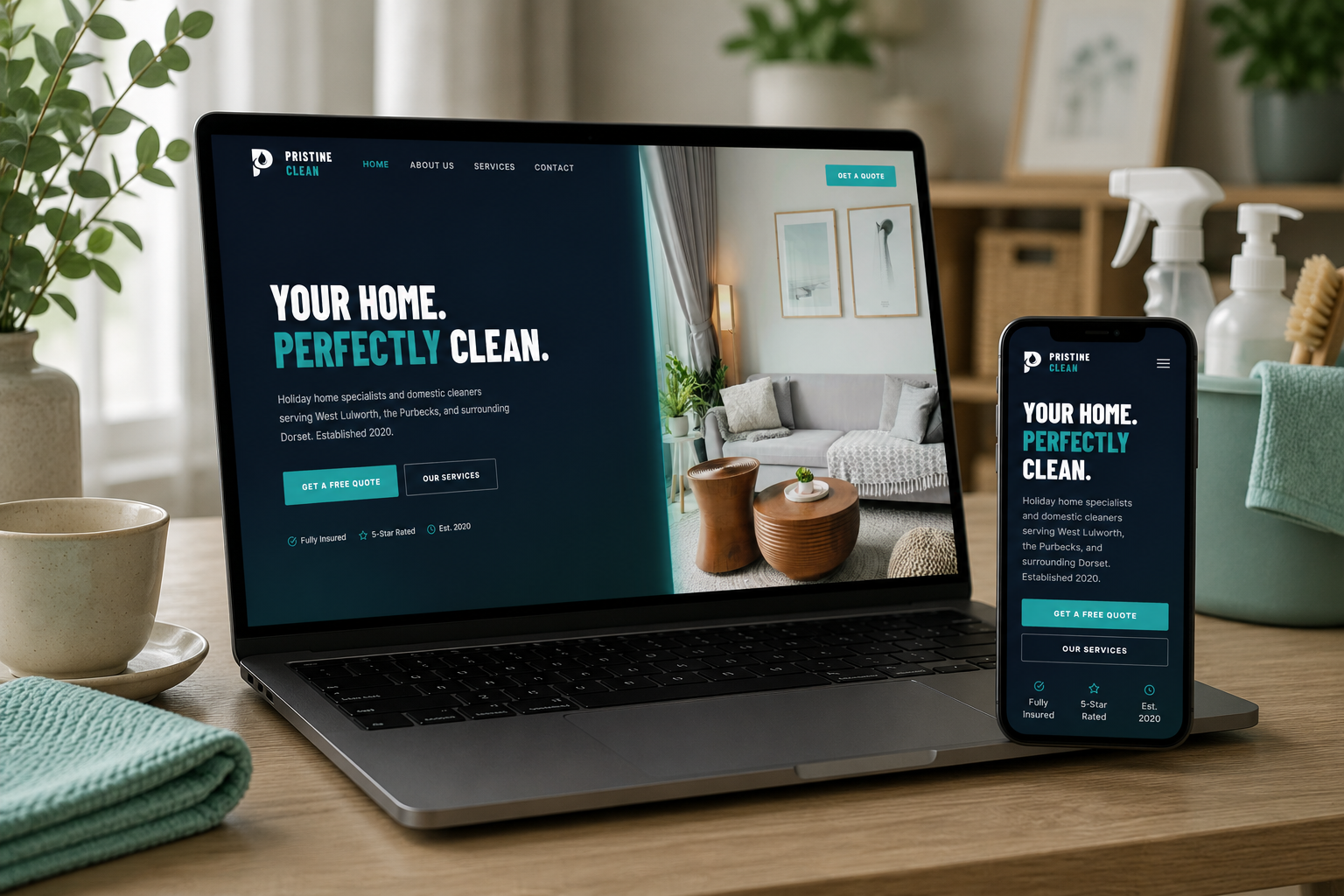Pristine Clean Website