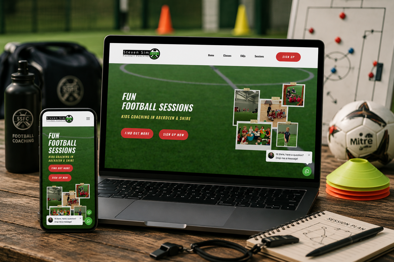 Steven Sim Football Coaching Website