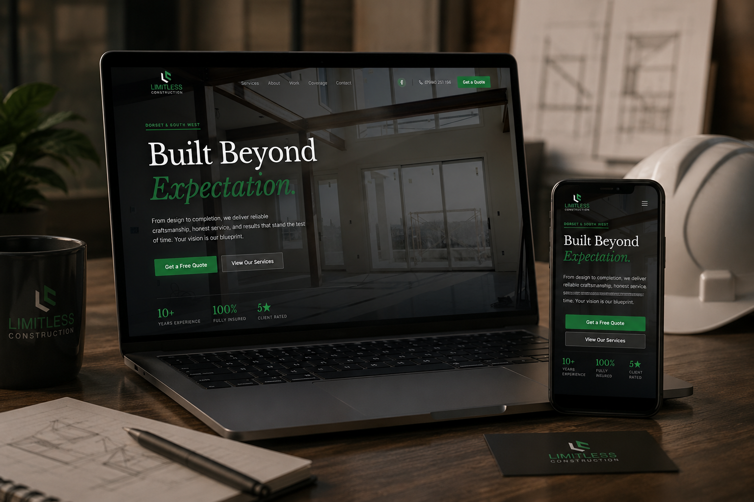 Limitless Construction Website