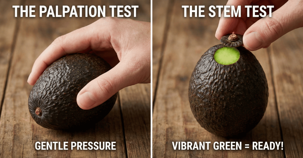 Expert tips from Top Taco Restaurant on selecting the perfect avocado. Learn the Palpation Test (gentle pressure) and the Stem Test (vibrant green under the cap) to ensure top-quality guacamole. Visit us for the freshest Mexican food in Salt Lake City, Utah.