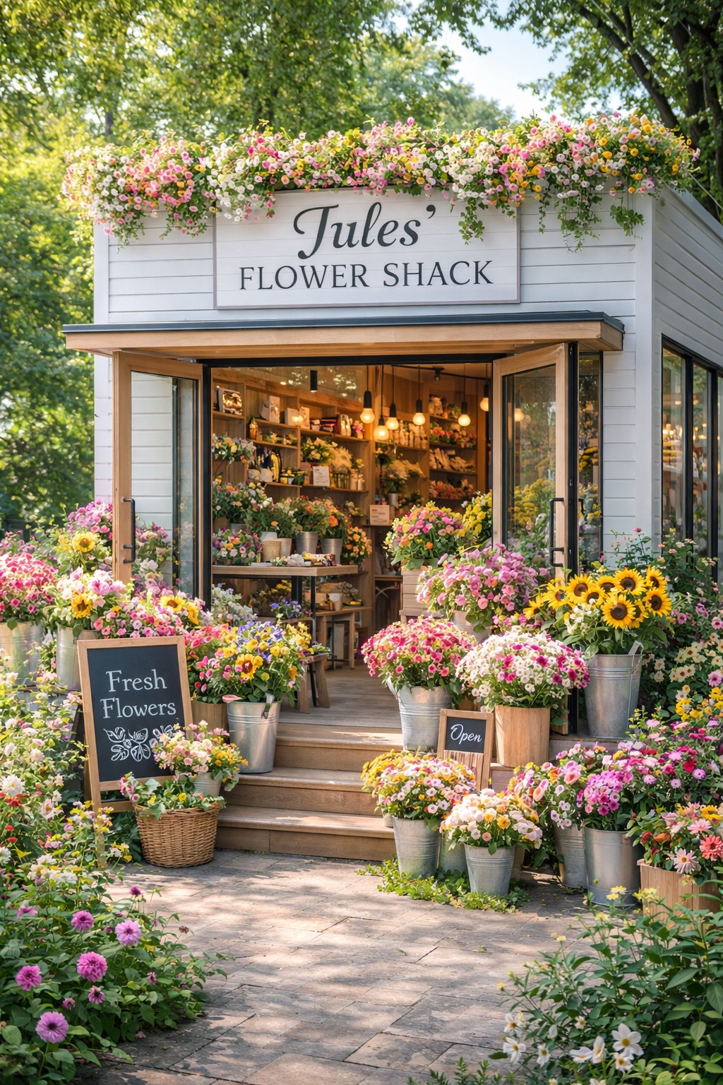 Jules Flower Shack storefront