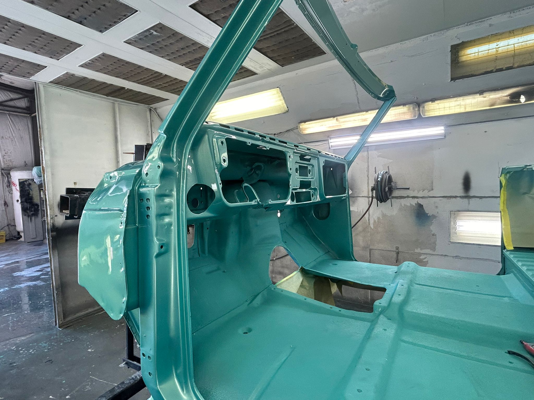 Teal cab professional paint job - auto painting Cache Valley