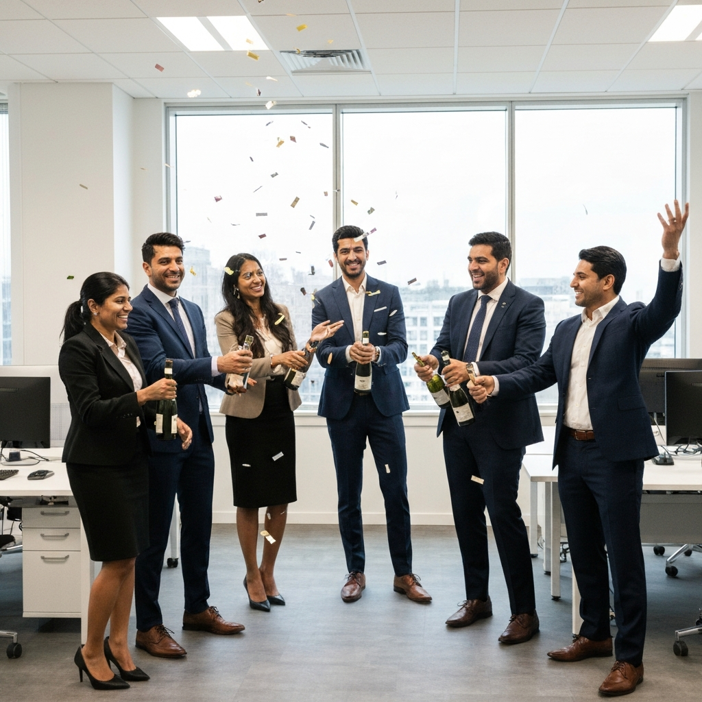 Founders celebrating 17 years of success