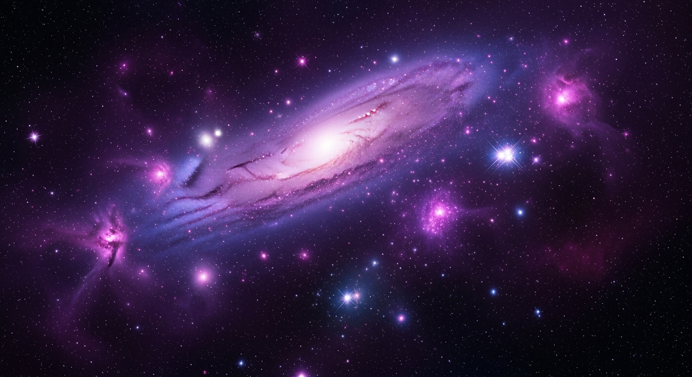Deep space galaxy