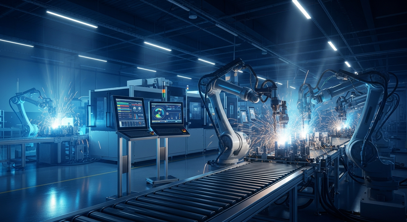Instalação industrial moderna de alta tecnologia