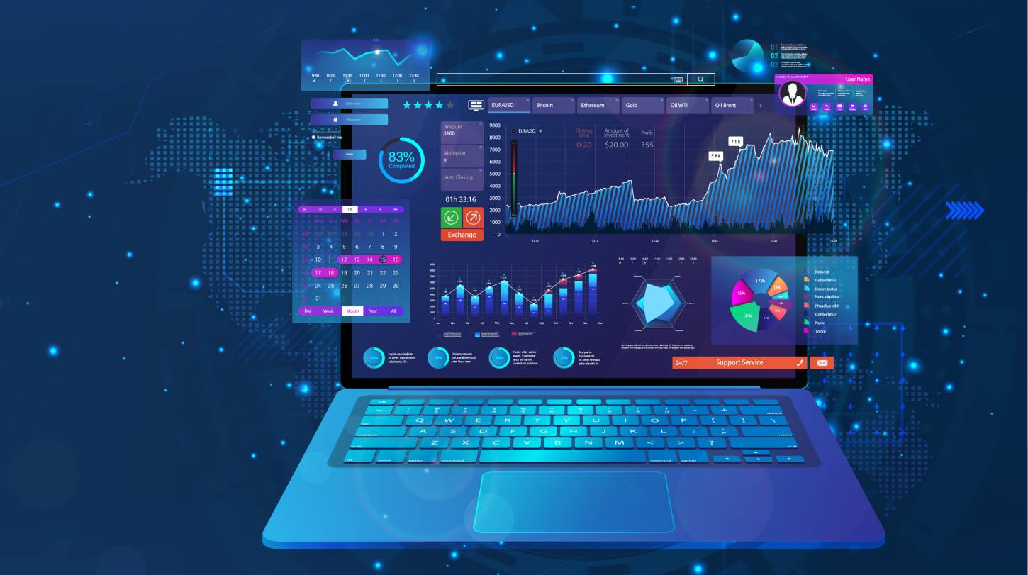 Analytics Dashboard showing revenue growth and conversion metrics