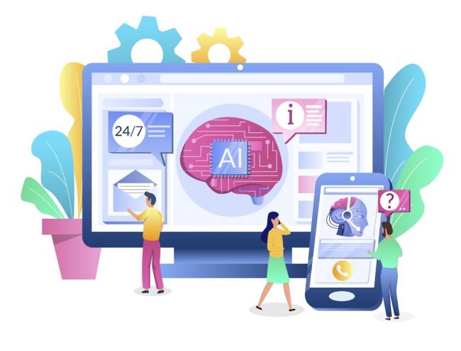 Team managing AI assistant