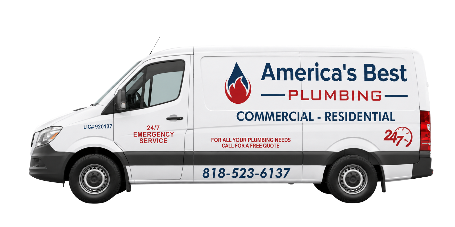 America's Best Plumbing service van