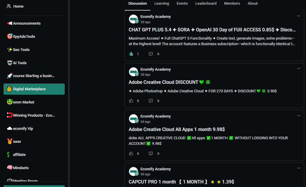 Community Dashboard