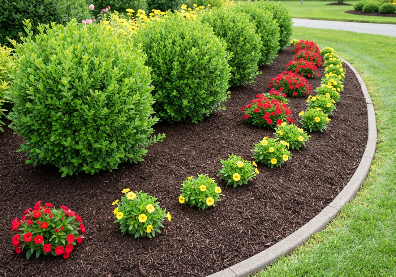 Fresh Mulch Installation