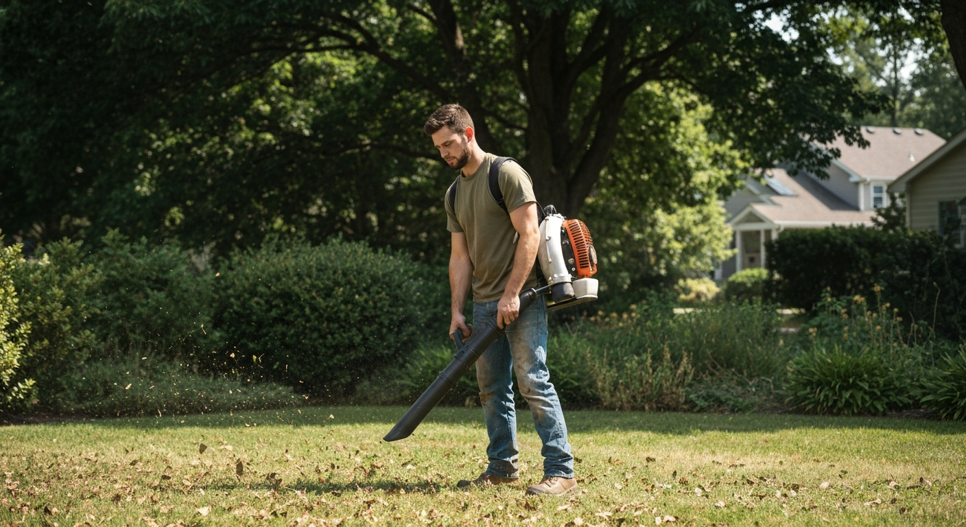 Seasonal yard clean up service