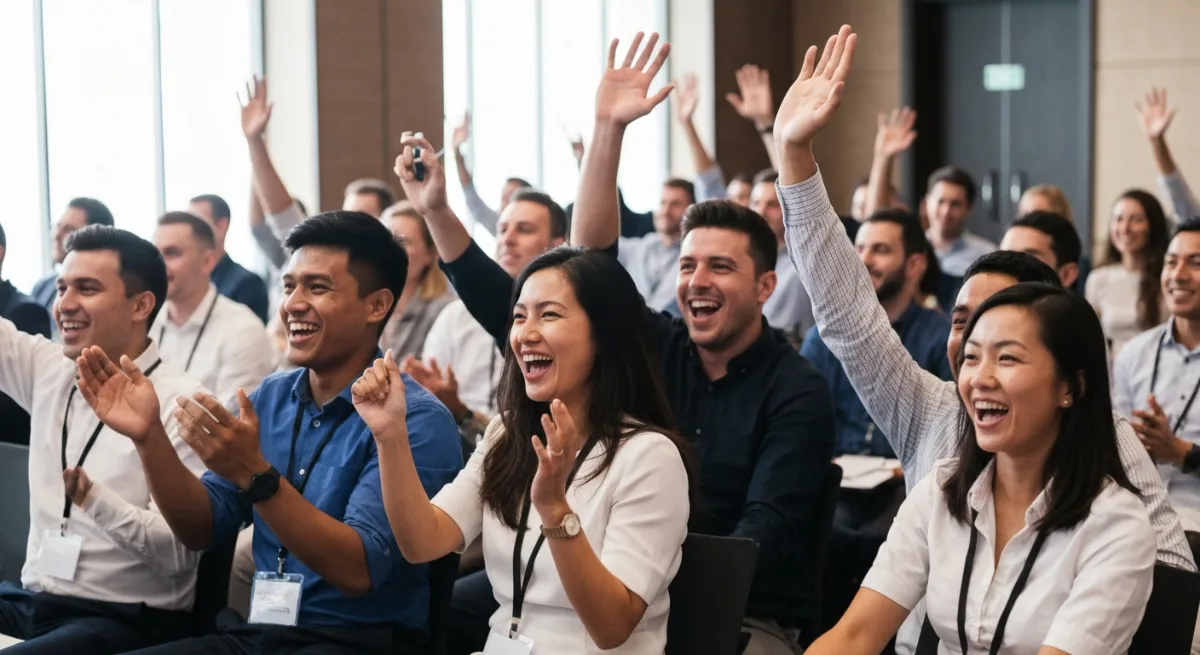 Audience cheering