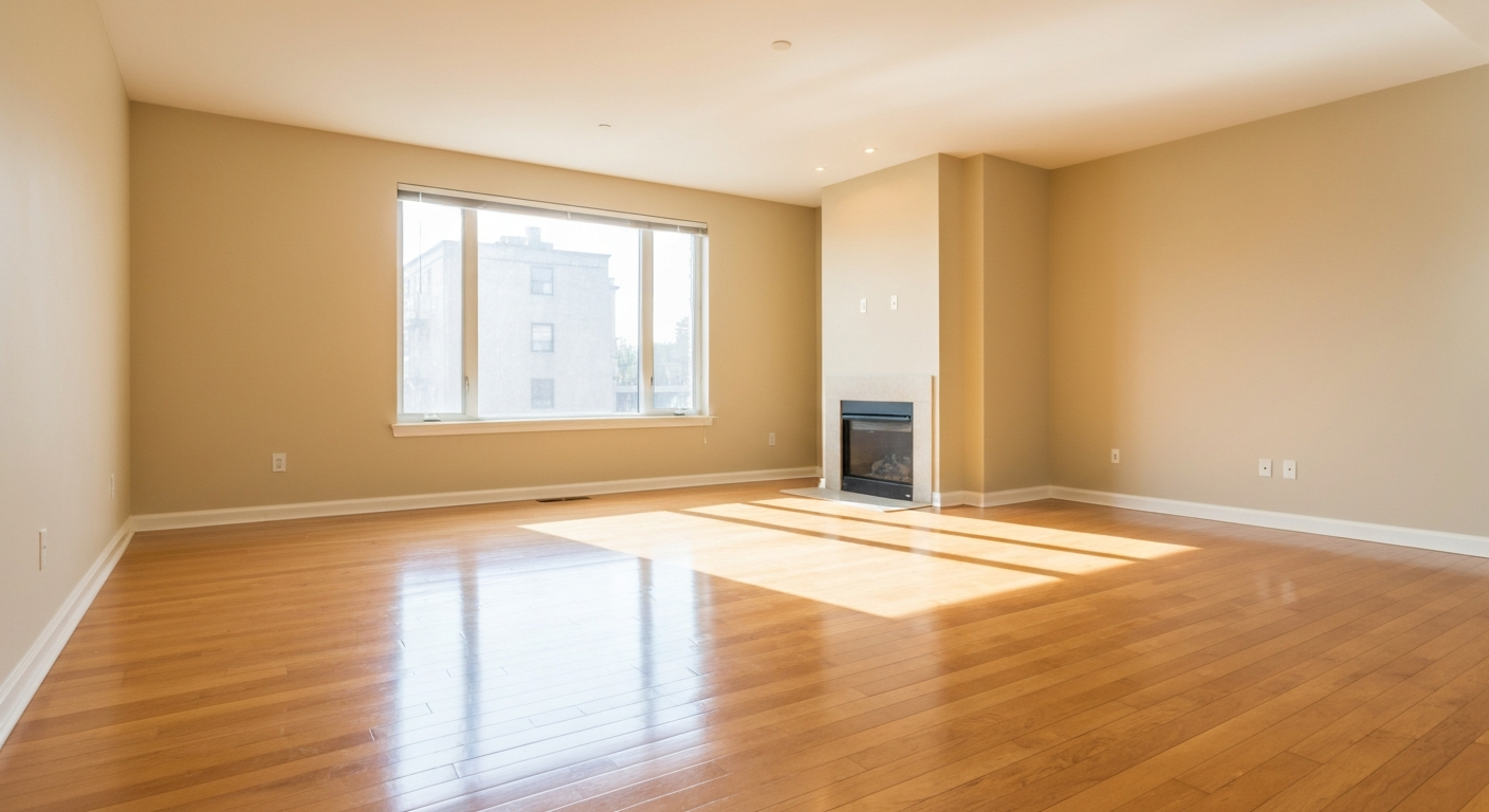 Clean empty apartment after an eviction cleanout by Mile High Junk