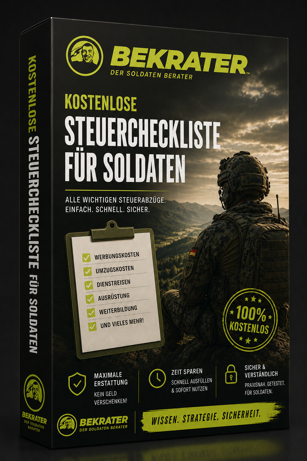 BEKRATER Steuercheckliste für Soldaten 3D Cover
