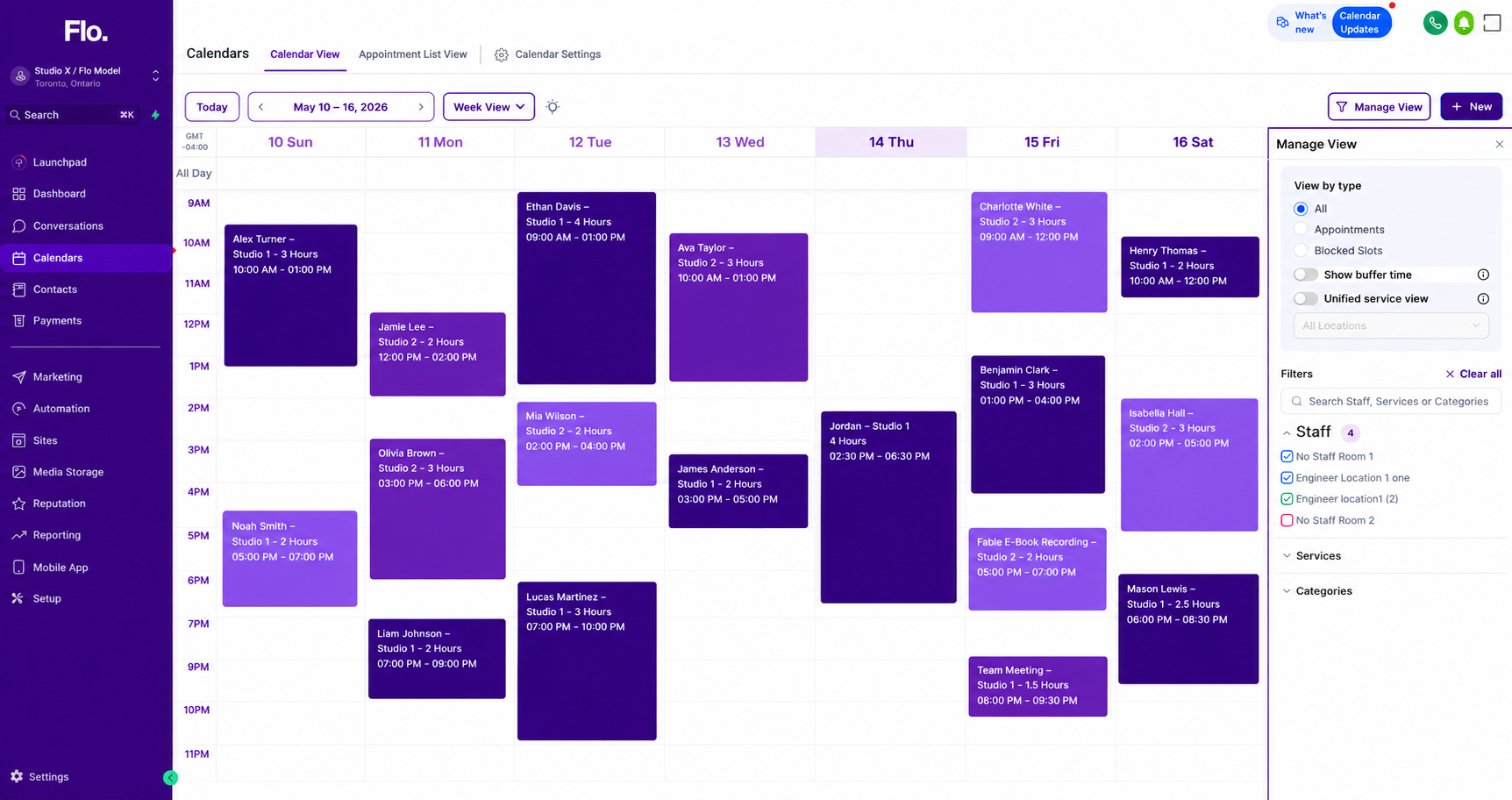 Flo Dashboard Interface