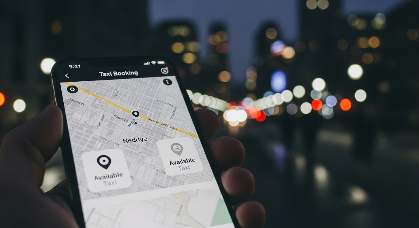 Taxi Champlain App Interface