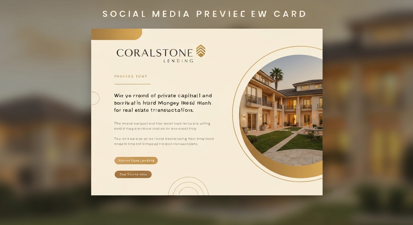 CORALSTONE LENDING LLC